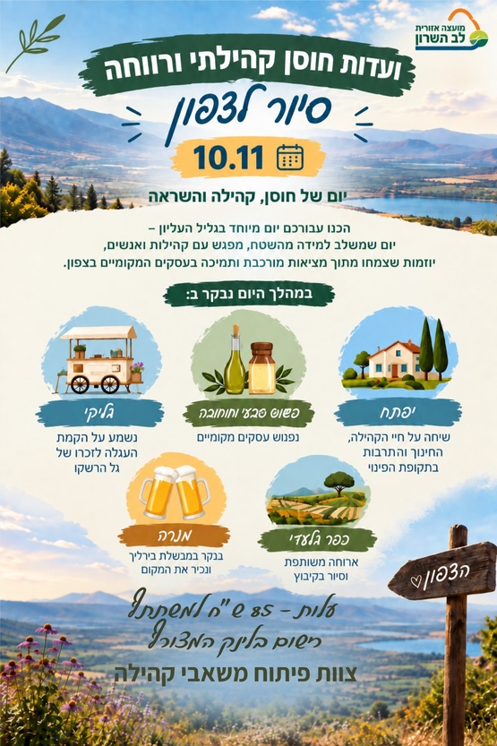 תמונת מופע: סיור לצפון- ועדות חוסן קהילתי ורווחה